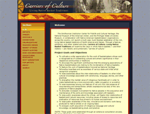 Tablet Screenshot of carriersofculture.org